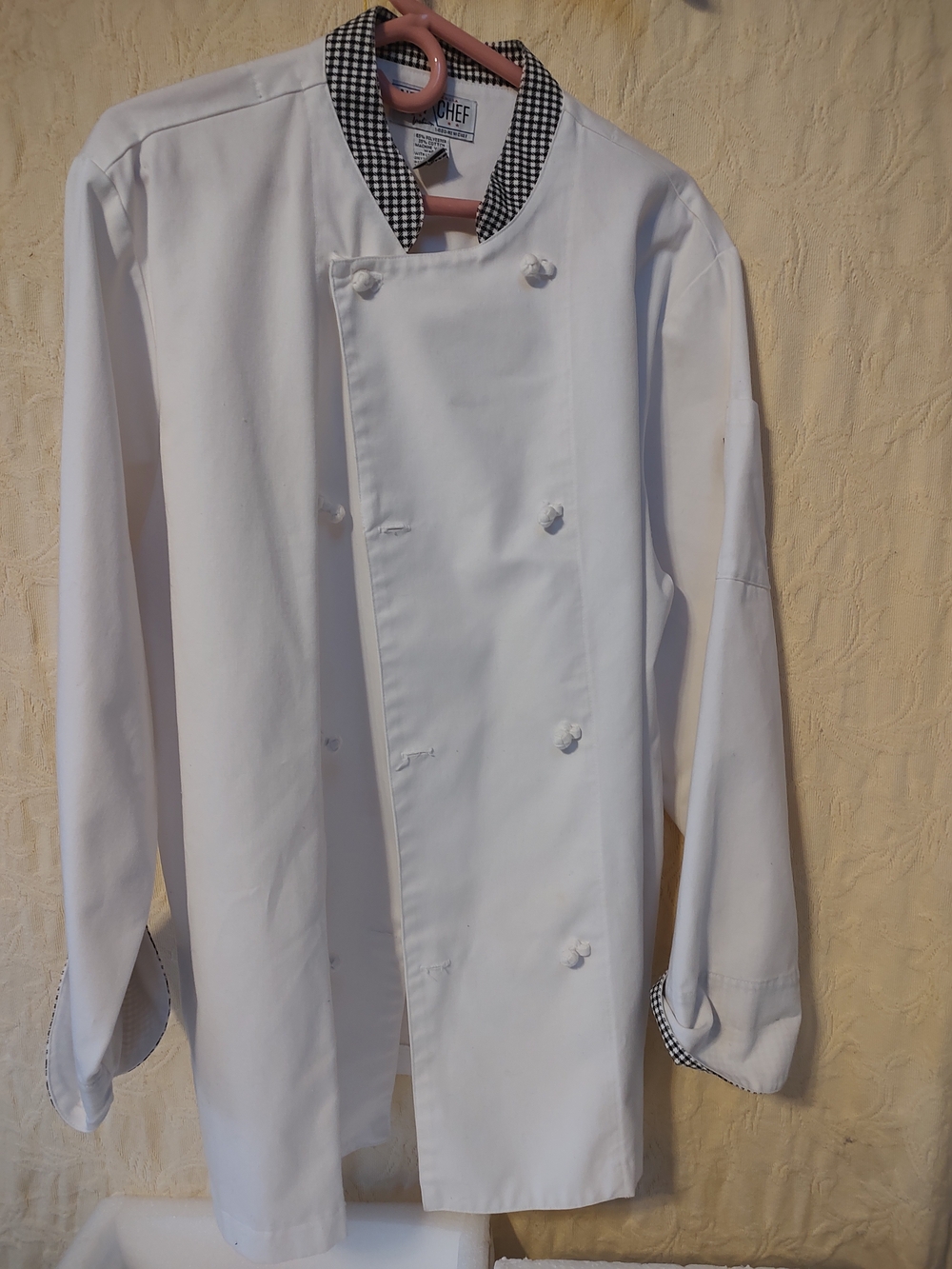 White Chef Jacket New Chef Made In USA Size Large